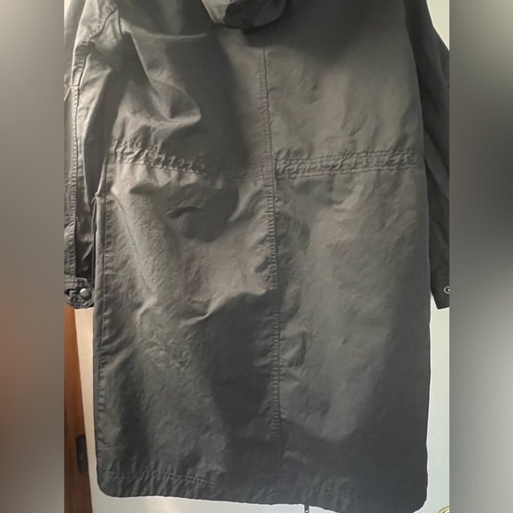 Gap parka coat small multi pockets hooded zip and snap button - Picture 7 of 7